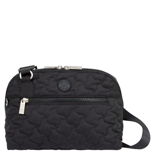 Wanderlust Quilted Fabric Dome Crossbody - 16017