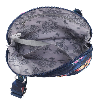 Wanderlust Quilted Fabric Dome Crossbody - 16017