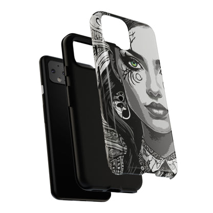 Green Eyed Devilish Beauty Tough Phone Case