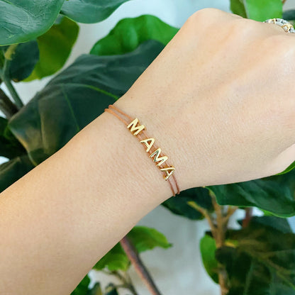 Satin Thread Mama Bracelet - Aaria Tees