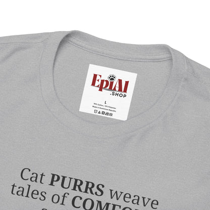 Cat Purrs Unisex Heavy Cotton Tee
