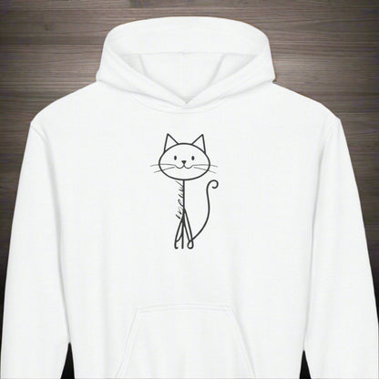 Adorable Stick Cat Youth Hoodie