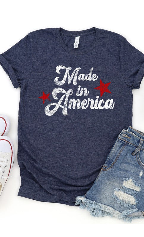Vintage Made in America Graphic Tee PLUS - Aaria Tees