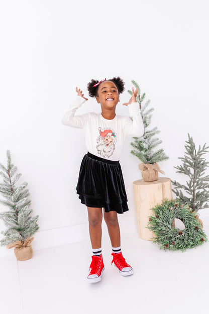 Black Velvet | 2-Tiered SKORT