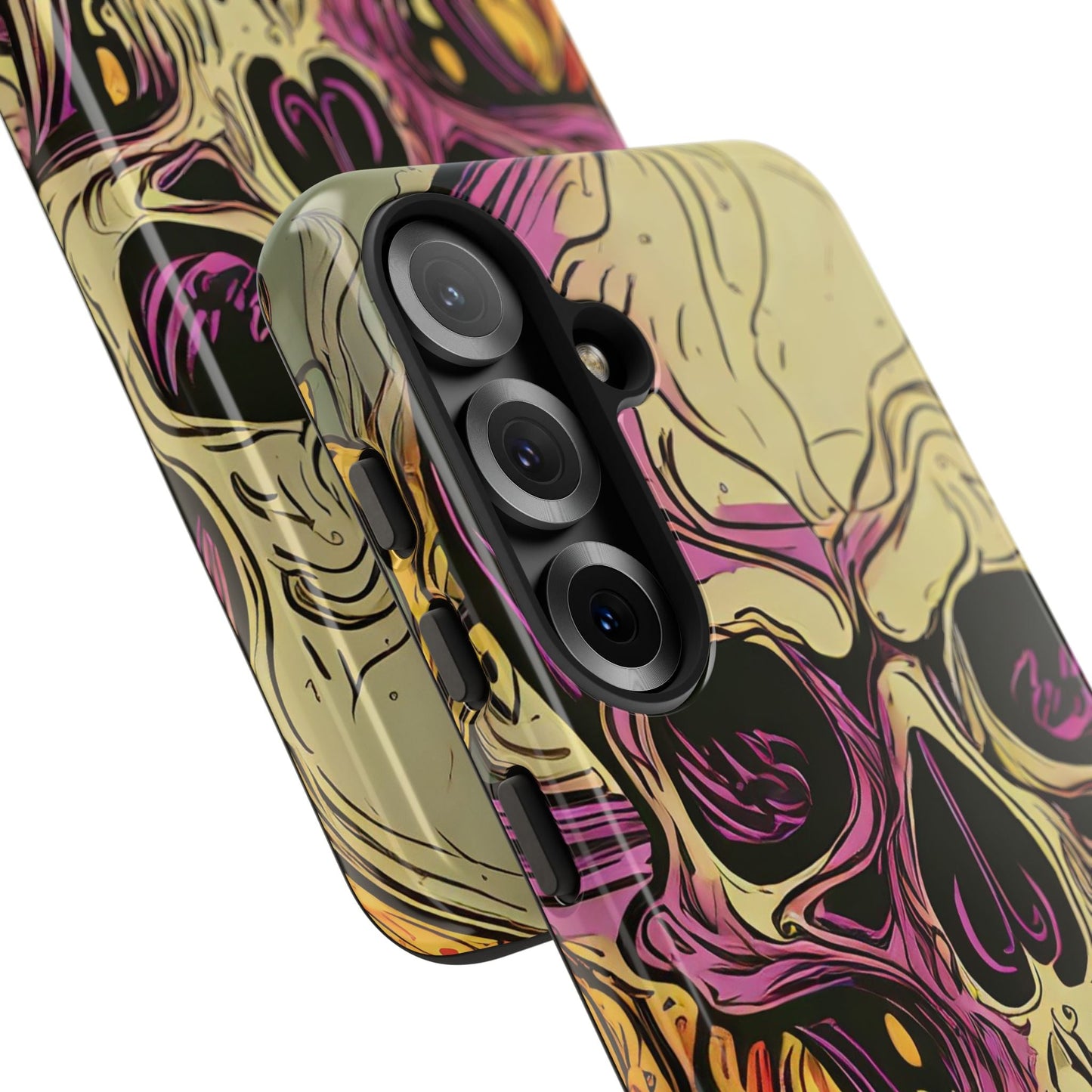 Abstract Purple Skull Tough Phone Case