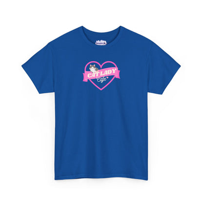 Cat Lady Cafe Unisex Heavy Cotton Tee