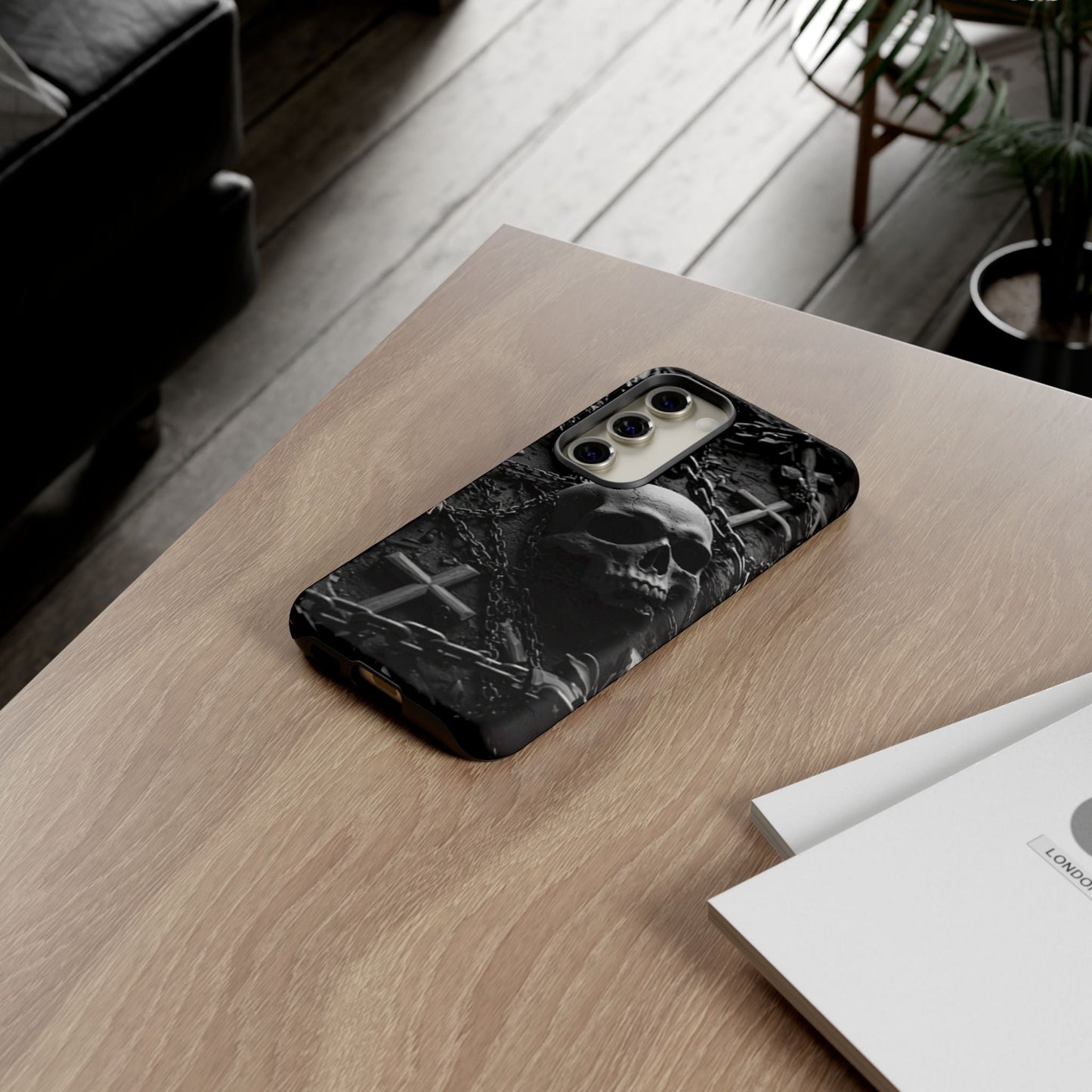 Gothic Skull Tough Phone Case