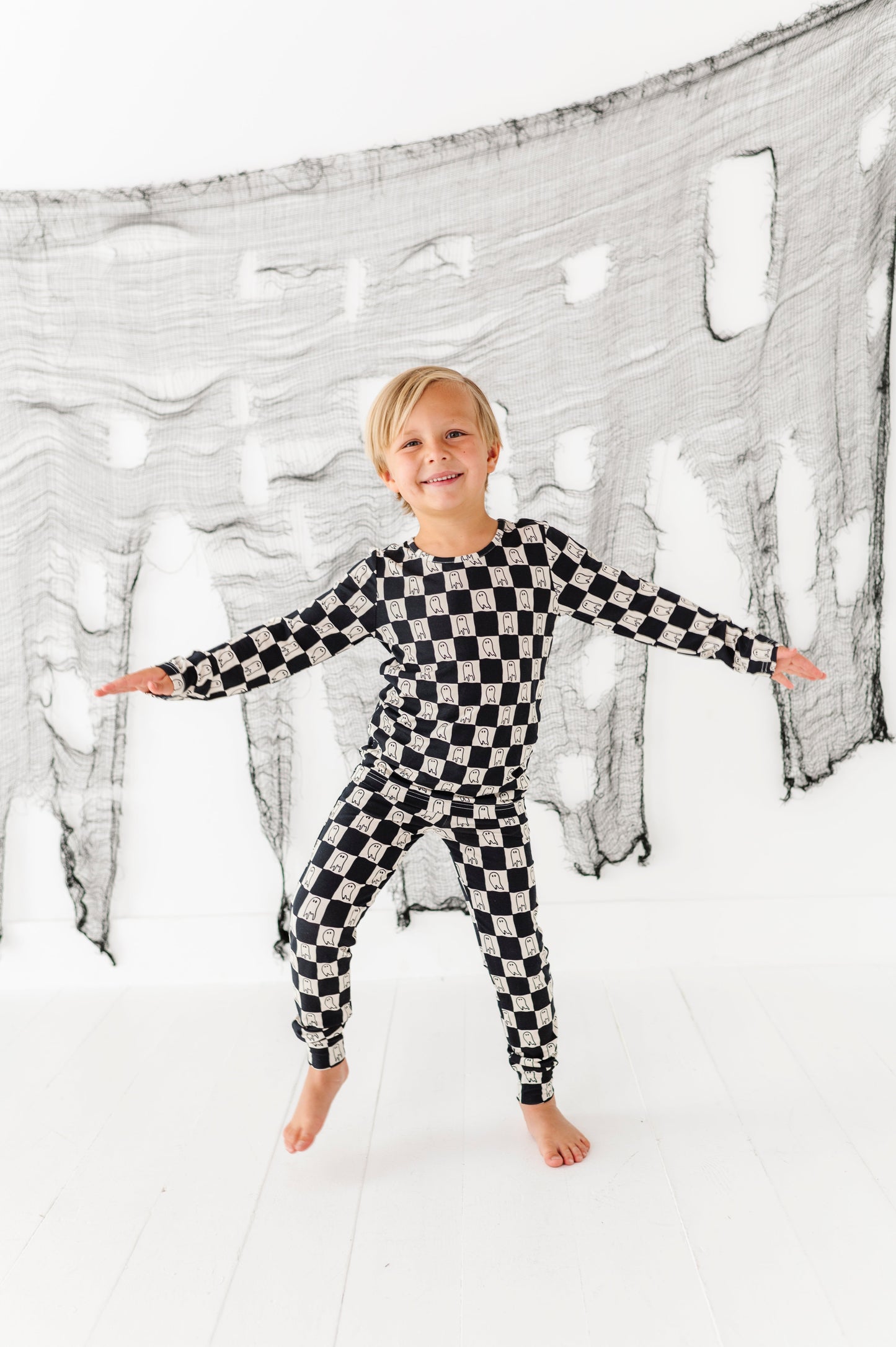 Checkered Ghost | BAMBOO PJ SET
