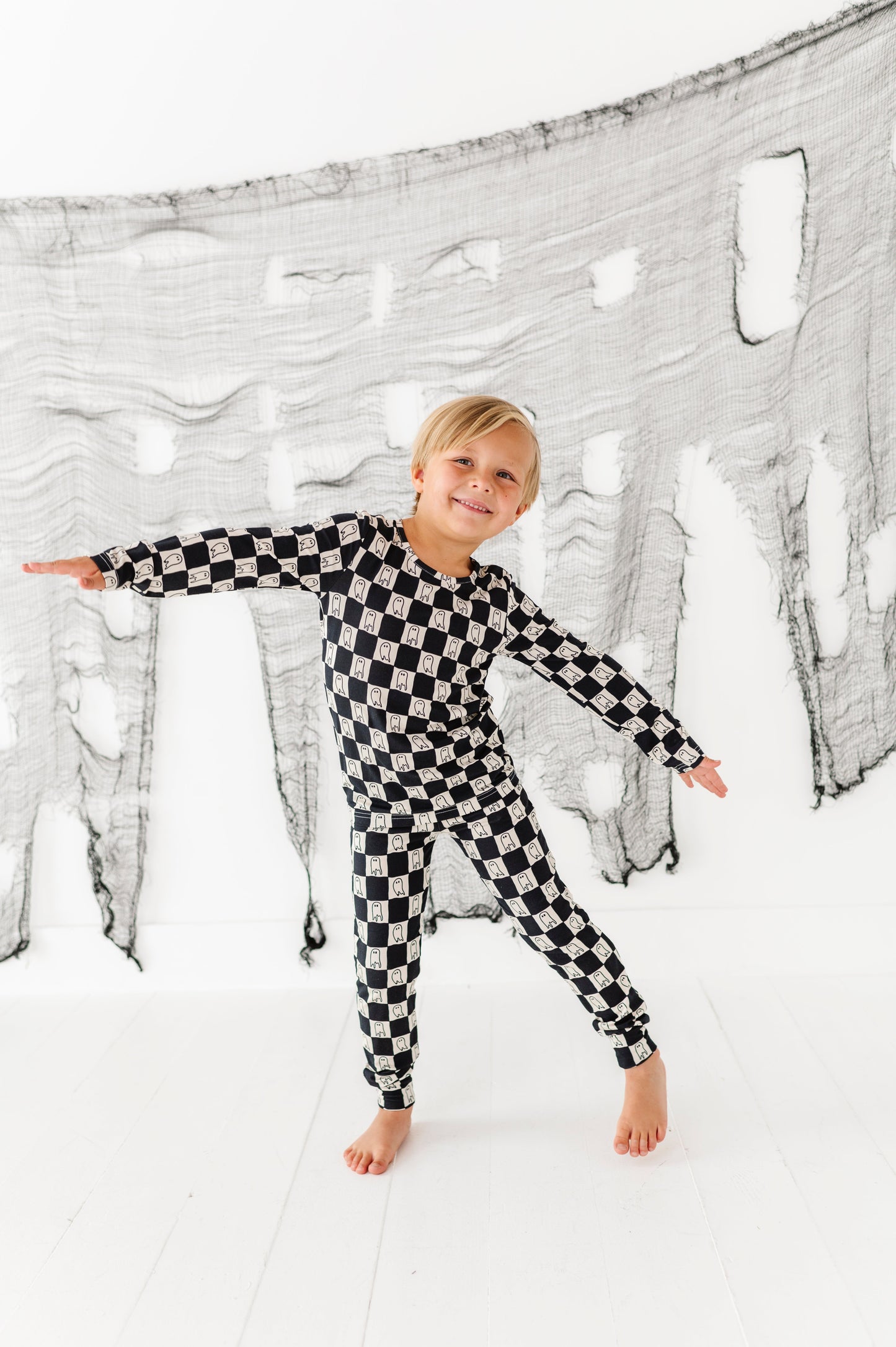 Checkered Ghost | BAMBOO PJ SET