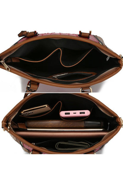 “Lizza” Tote Handbag with Wallet
