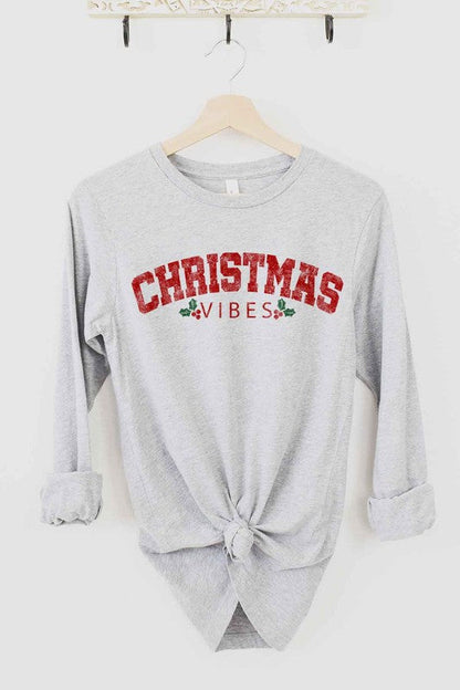 CHRISTMAS VIBES LONG SLEEVE TEE