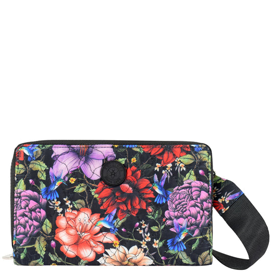 Wanderlust Quilted Fabric Organizer Crossbody - 18004