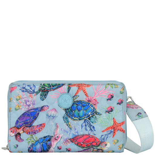 Wanderlust Quilted Fabric Organizer Crossbody - 18004