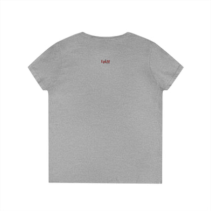 Cute Cat V-Neck T-Shirt - Casual Tee for Cat Lovers