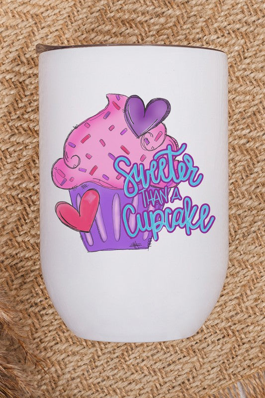 Valentines Day Sweeter Than a Cupcake Coffee Cup - Aaria Tees