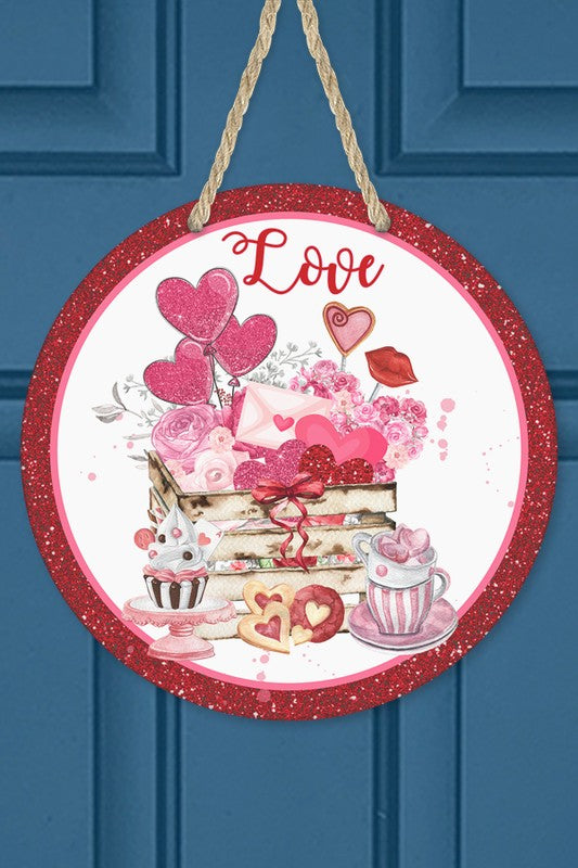 Valentines Day Love Cookie Book Stack Door Hanger Cali Boutique