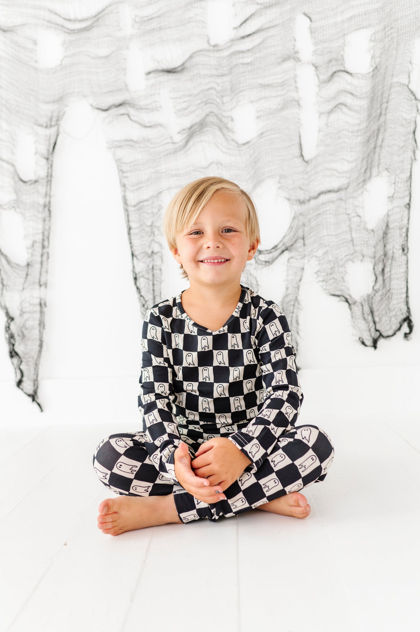 Checkered Ghost | BAMBOO PJ SET