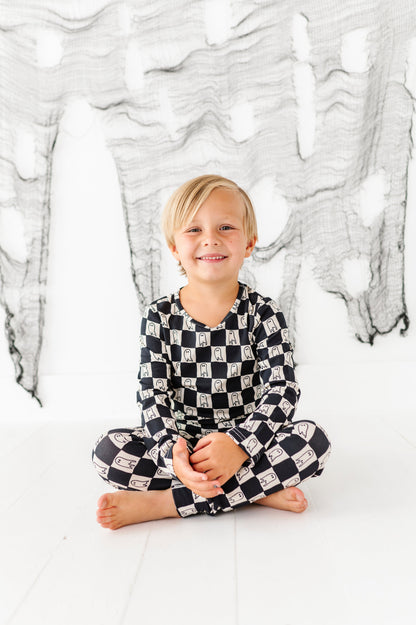 Checkered Ghost | BAMBOO PJ SET