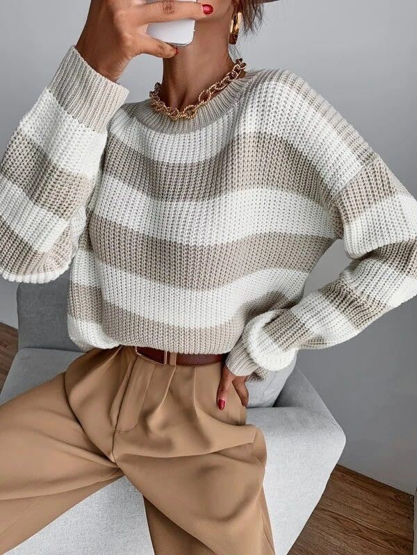 Striped knit sweater Miss Sparkling