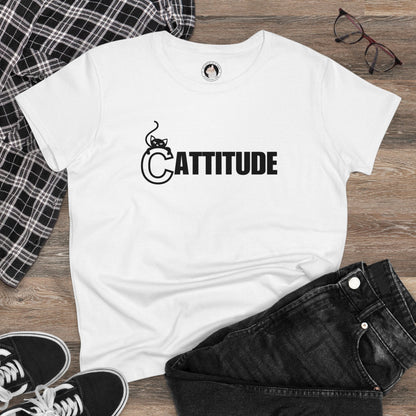 Cattitude Women's Midweight Cotton Tee