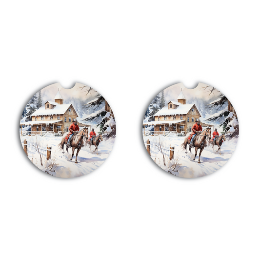 Cowboys Christmas Ride Tree Car Coaster