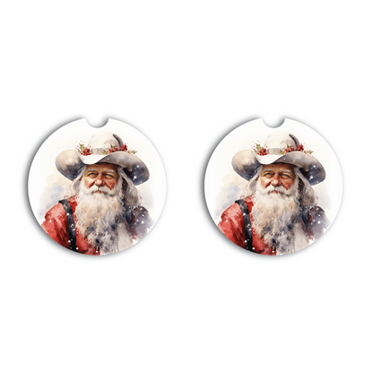 Frontier Father Christmas Car Coaster