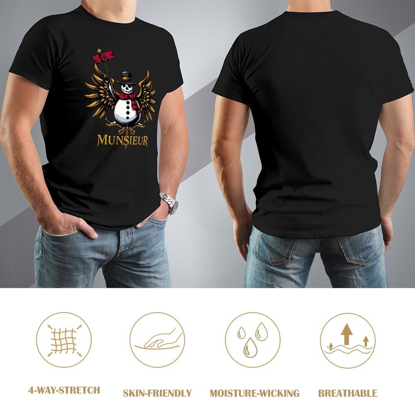 Munsieur Design Christmas Collection "Jack Floss" Tee for Men