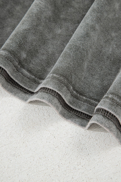 Light Grey Western Steer Head Tie Dye Print Crew Neck T Shirt - Aaria Tees