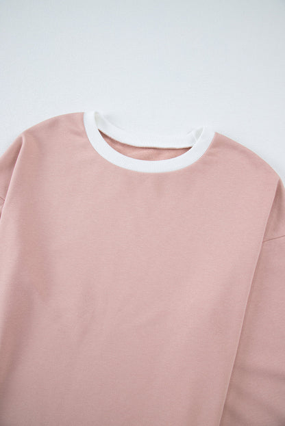 Varsity Stripe Patchwork Pullover and Pant Set