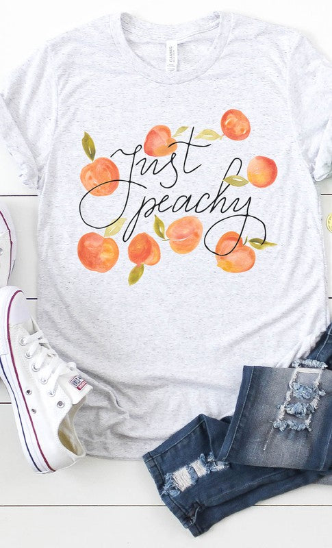 Vintage Just Peachy Graphic Tee - Aaria Tees