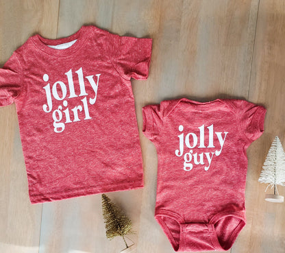 Merry Mama + Jolly Girl/ Guy Matching Tees