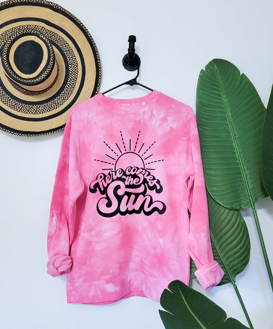 Here Comes the Sun Tie Dye Pullover