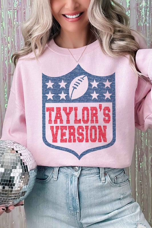 TAYLORS VERSION FOOTBALL GRAPHIC SWEATSHIRT ALPHIA