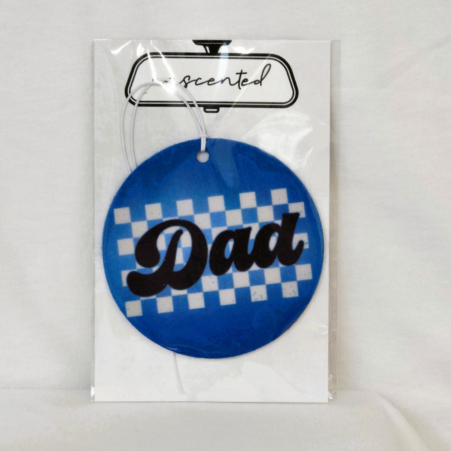 Checkered Dad Car Freshener