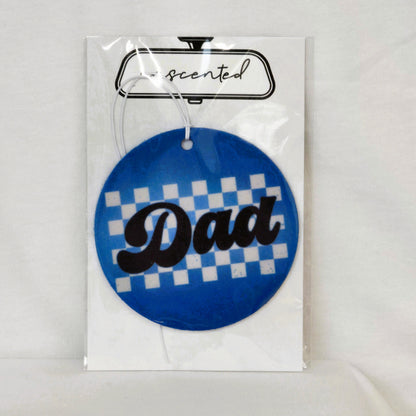 Checkered Dad Car Freshener