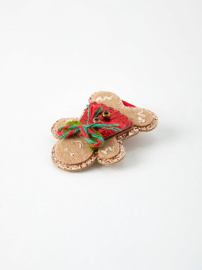 Christmas Gingerbread Girls Hair Clip