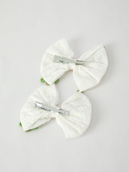 Winter Christmas Tree Hair Clips 2 Pack