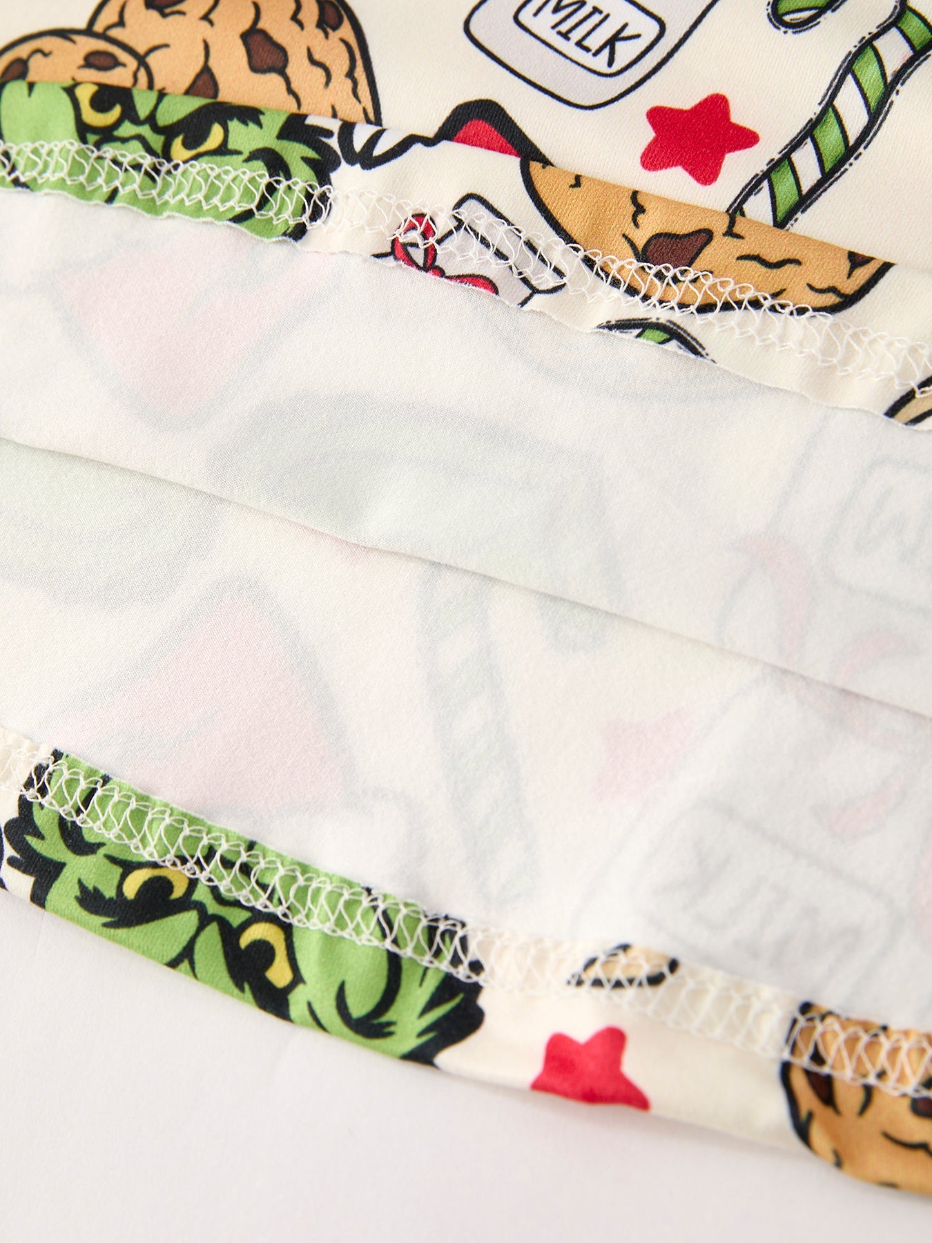 Winter Christmas Character Cookie Print Girls Dress