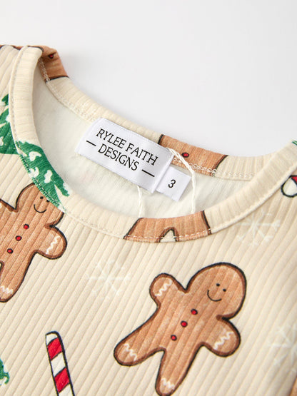 Gingerbread Christmas Girls Pajamas: Sweet Holiday Vibes