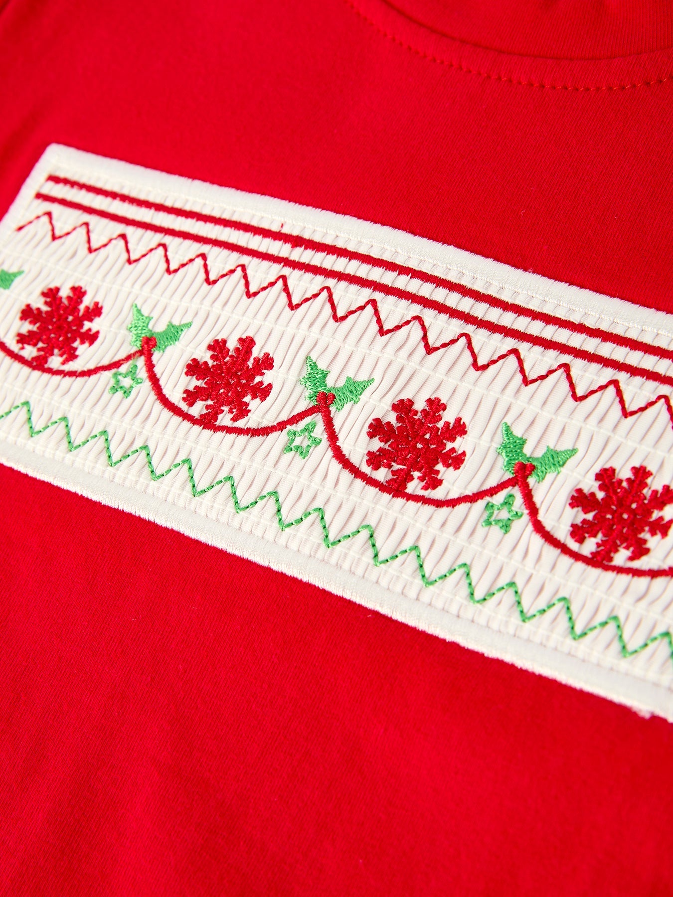 Christmas Red & Green Set: Holiday Plaid Pants with Red Tee