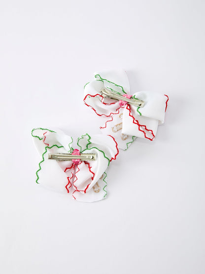 Christmas Gingerbread Man Hair Bows: Sweet Christmas Style（2PCS）