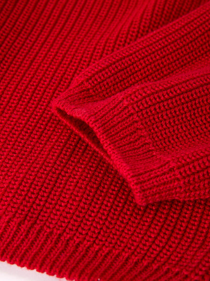 Pre-order Mom and Me Winter Christmas Red "merry" Pullover Sweater