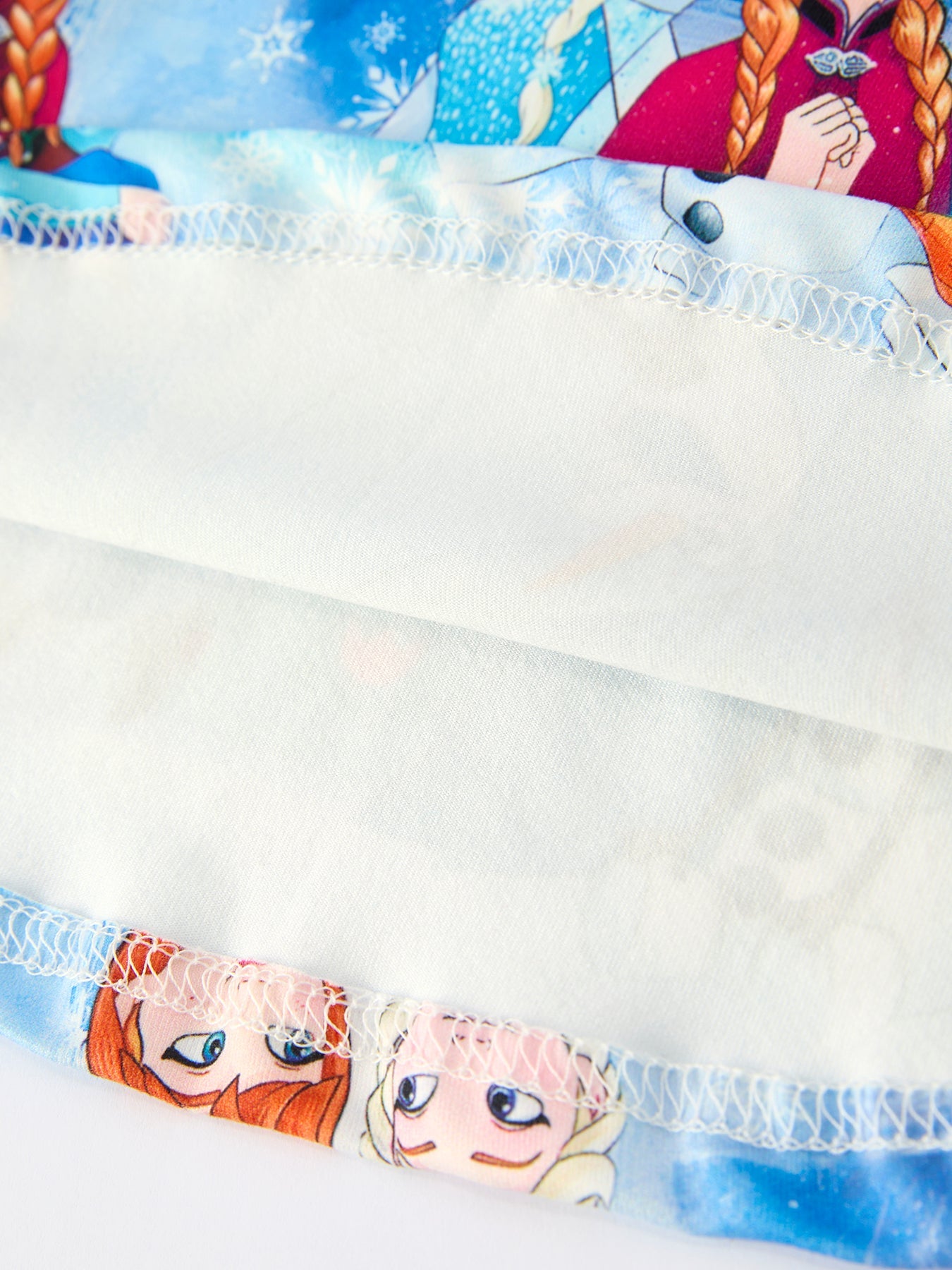 Blue Christmas Character Print Party Dress