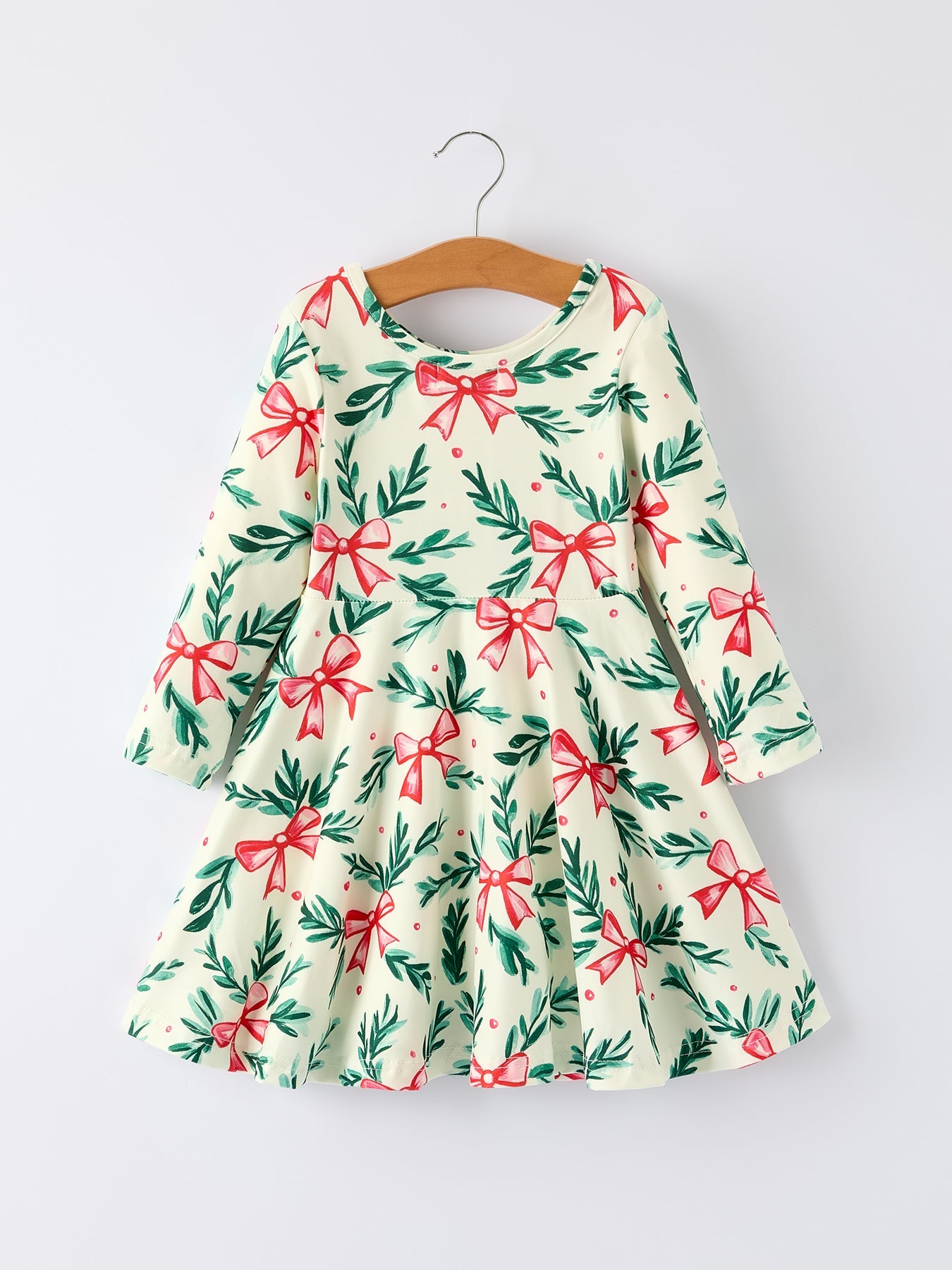 Holiday Christmas Dress with Holly