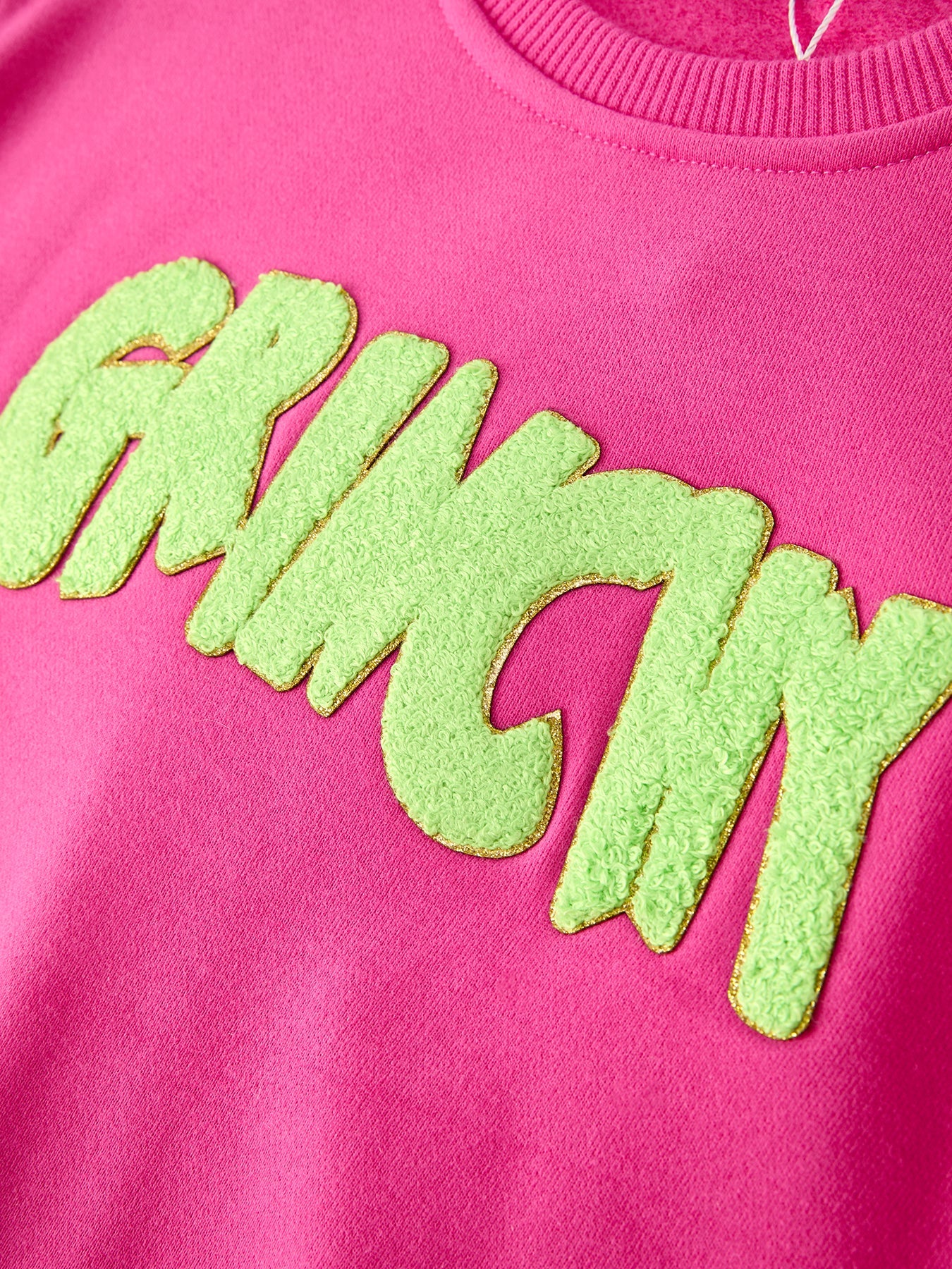 Christmas Party Outfit for Girls – Pink Letter Long Sleeve Top with Pants