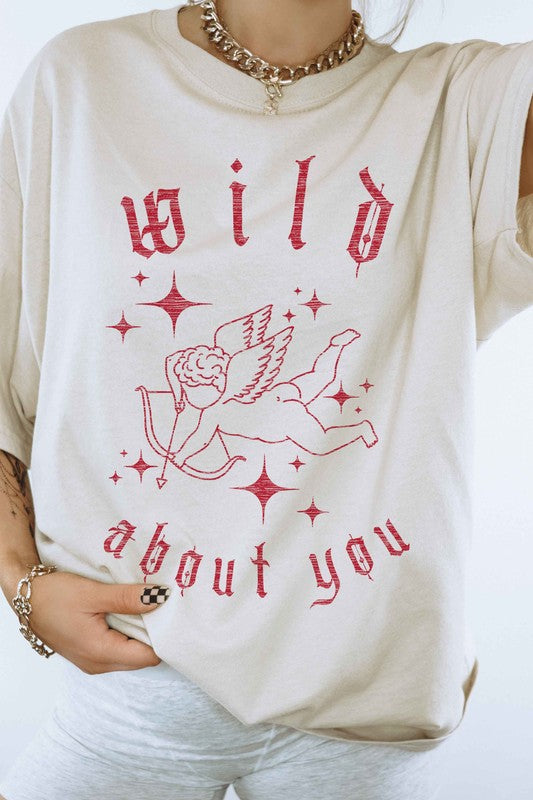 WILD ABOUT YOU CUPID GRAPHIC TEE ALPHIA Aaria Tees