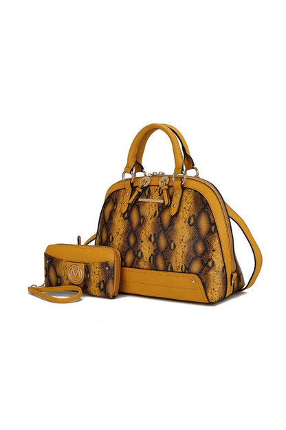 “Frida” Satchel Bag and Wallet