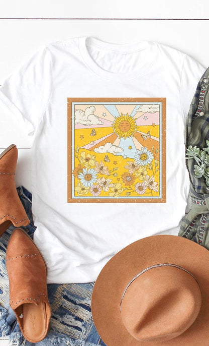 Retro Sunshine Graphic Tee - Aaria Tees