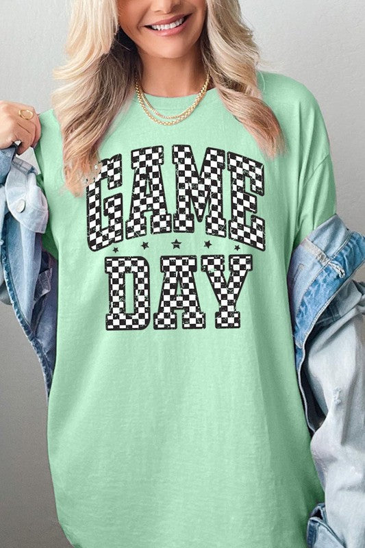 Checkered Game Day Graphic Heavyweight Tee