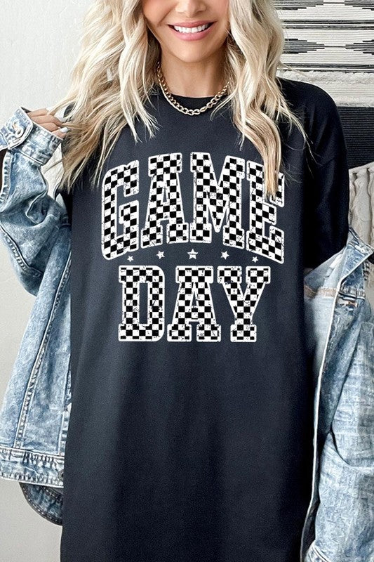 Checkered Game Day Graphic Heavyweight Tee